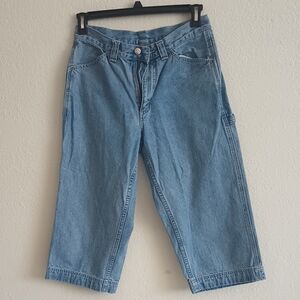 Lee Women's Blue Denim Capris